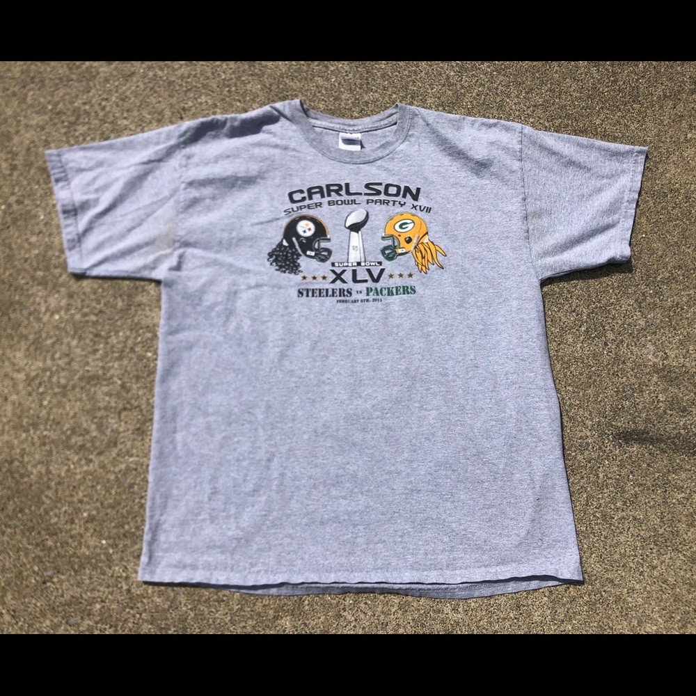 Carlson Super Bowl XLV Steelers Vs Packers Shirt